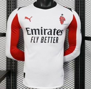 2526 AC player version away long sleeves soccer jersey